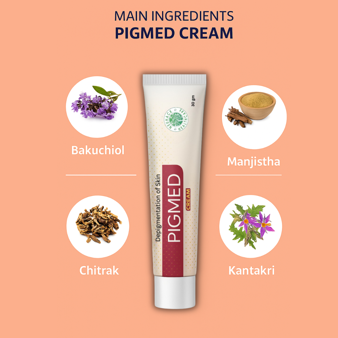 Neuhack Pigmed Cream – Herbal Dark Spot & Pigmentation Corrector for Even, Glowing Indian Skin – 30 g
