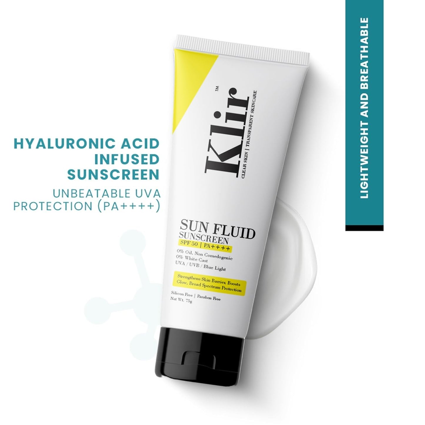 KLIR Face Wash & Sunscreen Duo | Hydrating Cleanser + SPF 50 PA++++ (75ml x 2)