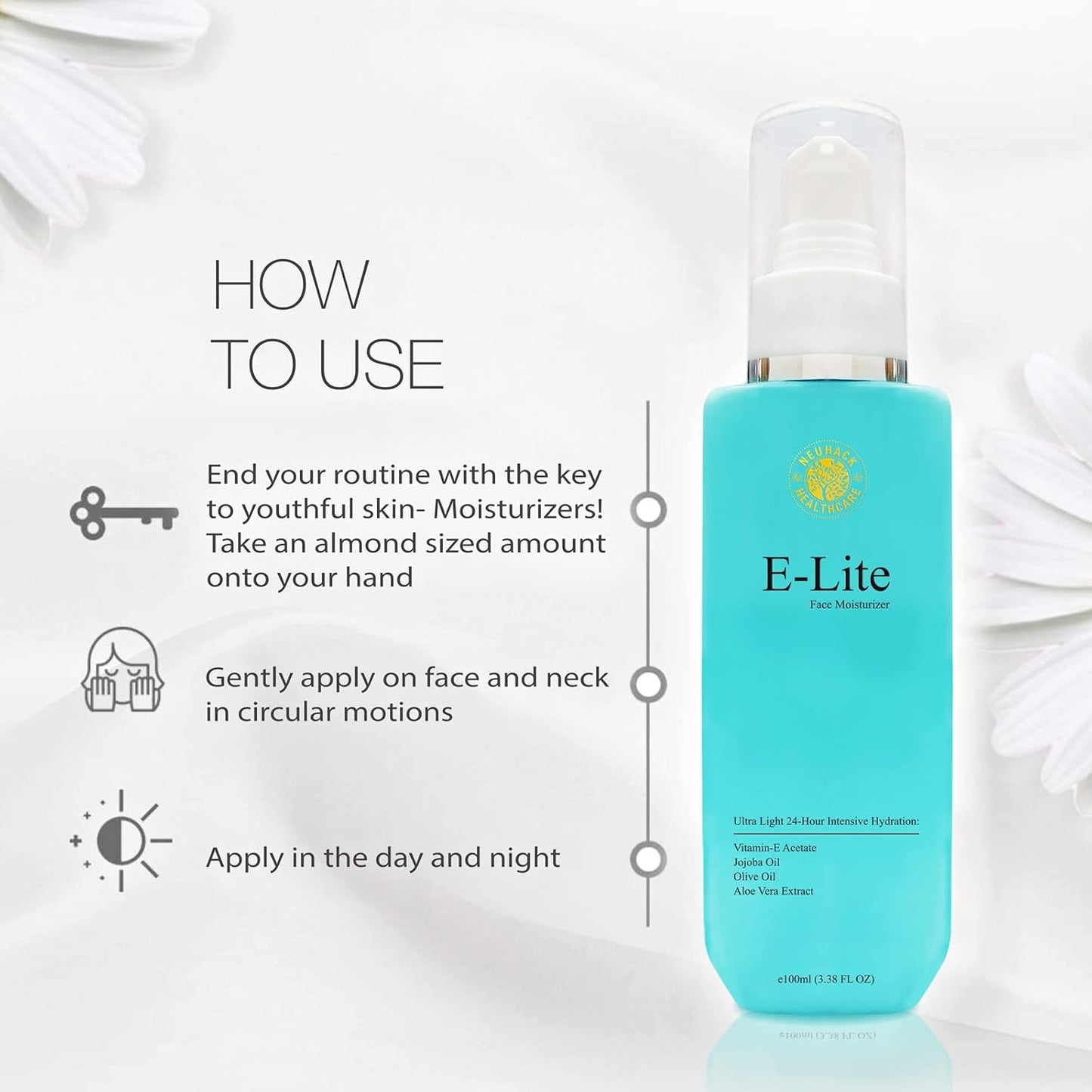 Neuhack Vitamin E Moisturizer – Antioxidant-Rich, Lightweight Daily Cream for Hydrated, Glowing Indian Skin – 100 g