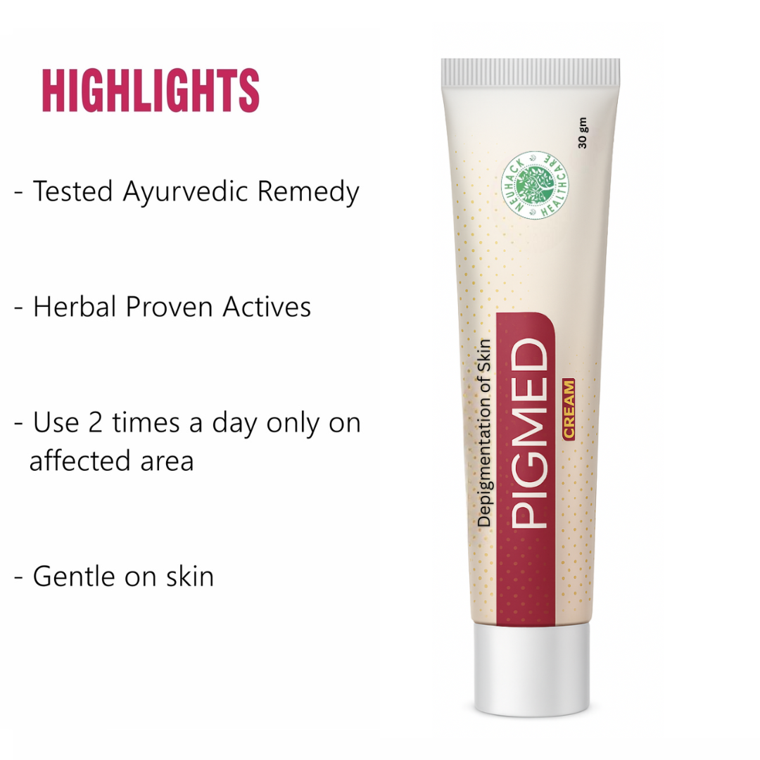 Neuhack Pigmed Cream – Herbal Dark Spot & Pigmentation Corrector for Even, Glowing Indian Skin – 30 g