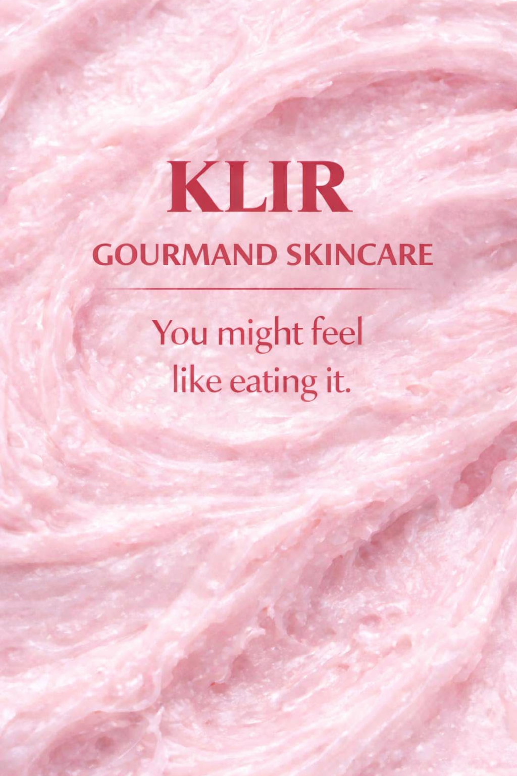 KLIR Yum Body Yogurt – Hydrating Strawberry Body Moisturizer with Aquaxyl™, Hyaluronic Acid & Probiotics | 100g