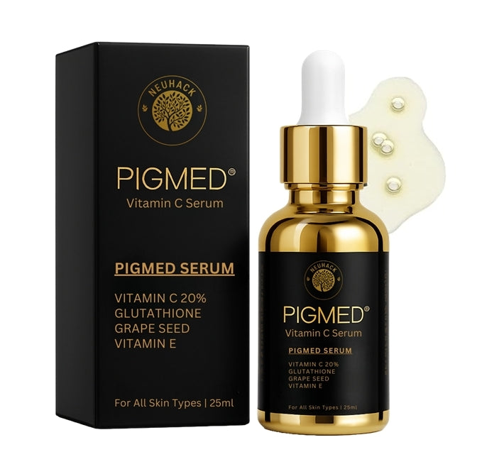 Neuhack Pigmed Vitamin C Serum for Dark Spots & Pigmentation – 20% Vitamin C + Glutathione – 25ml