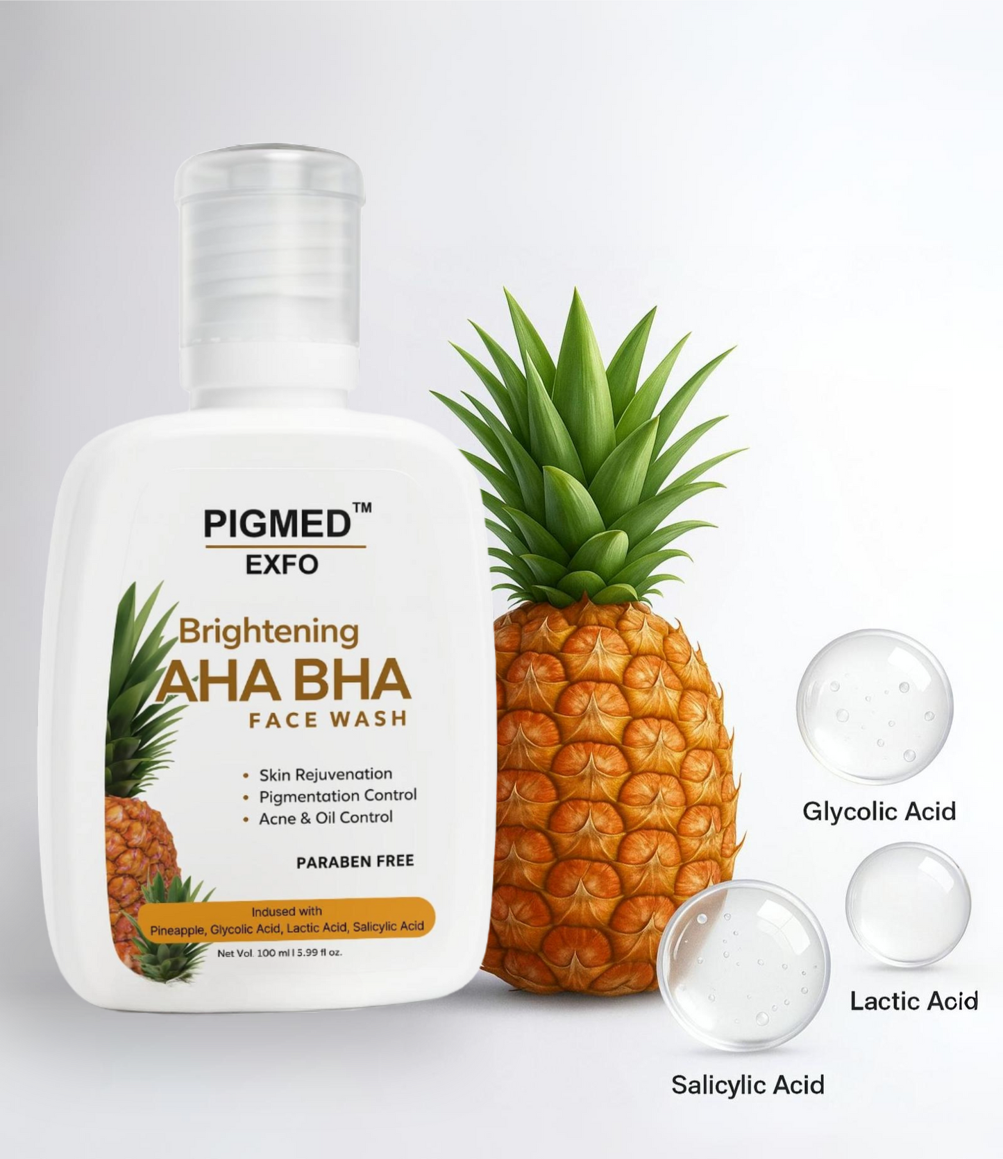 Neuhack Pigmed Exfo Facewash for brightening, pigmentation & tan removal - 100ml