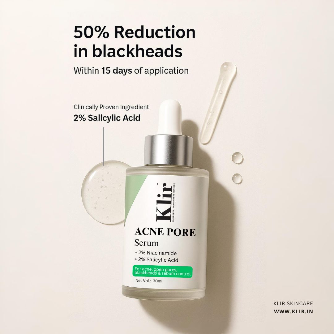 klir skincare face serum salicylic niacinamide vitamin c