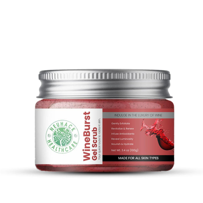 Neuhack Wine Face Scrub for Even Skin Tone & Glowing Skin – 50g