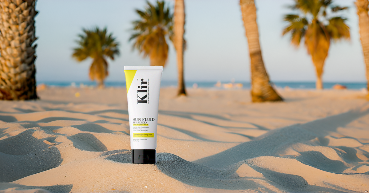 KLIR Sunfluid SPF 50 Sunscreen PA++++ | Lightweight, Non-Greasy, Broad Spectrum UV Protection (75g)