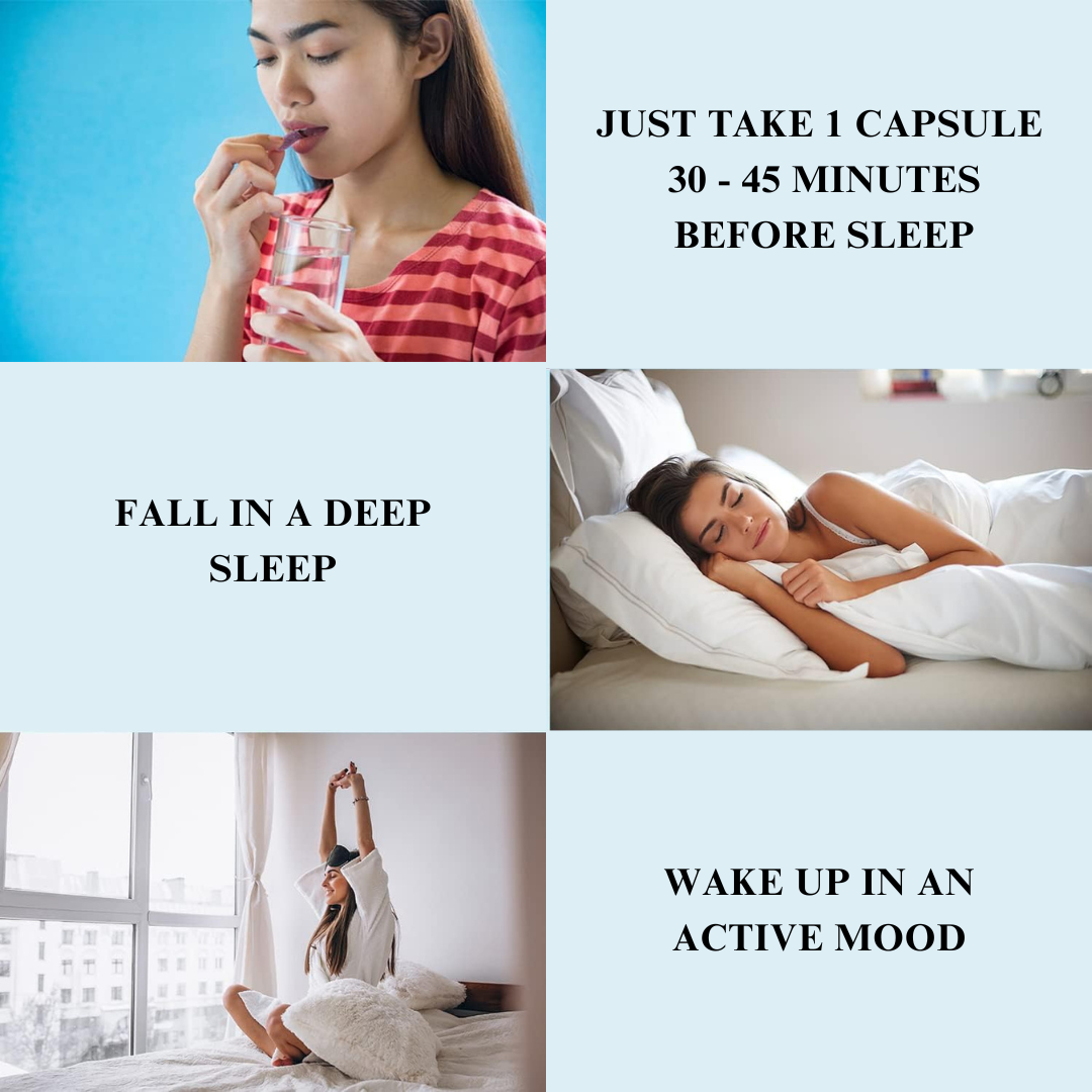 Neuhack Nindra Sleep Support Supplement | Ayurvedic capsule | 30 Caps