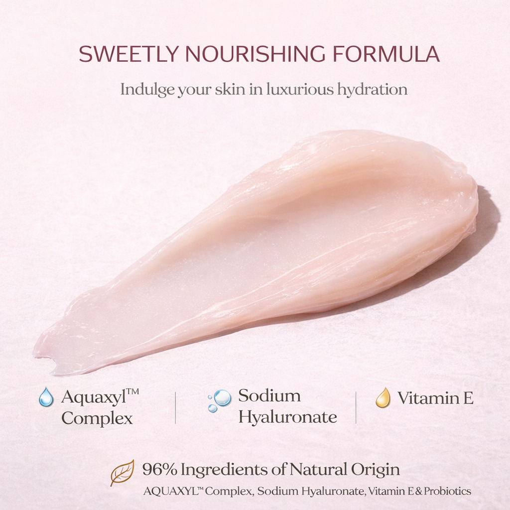 Klir Yum Body Yogurt with Aquaxyl, Hyaluronic Acid & Probiotics for Hydration & Glow (100g)