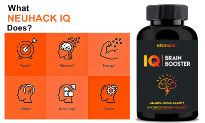 Neuhack IQ Herbal Memory & Focus Support Capsules – 30 Caps