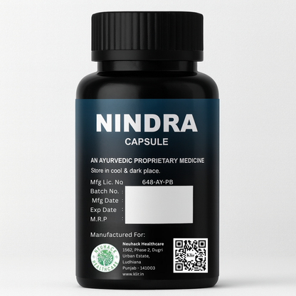 Neuhack Nindra Sleep Support Supplement | Ayurvedic capsule | 30 Caps