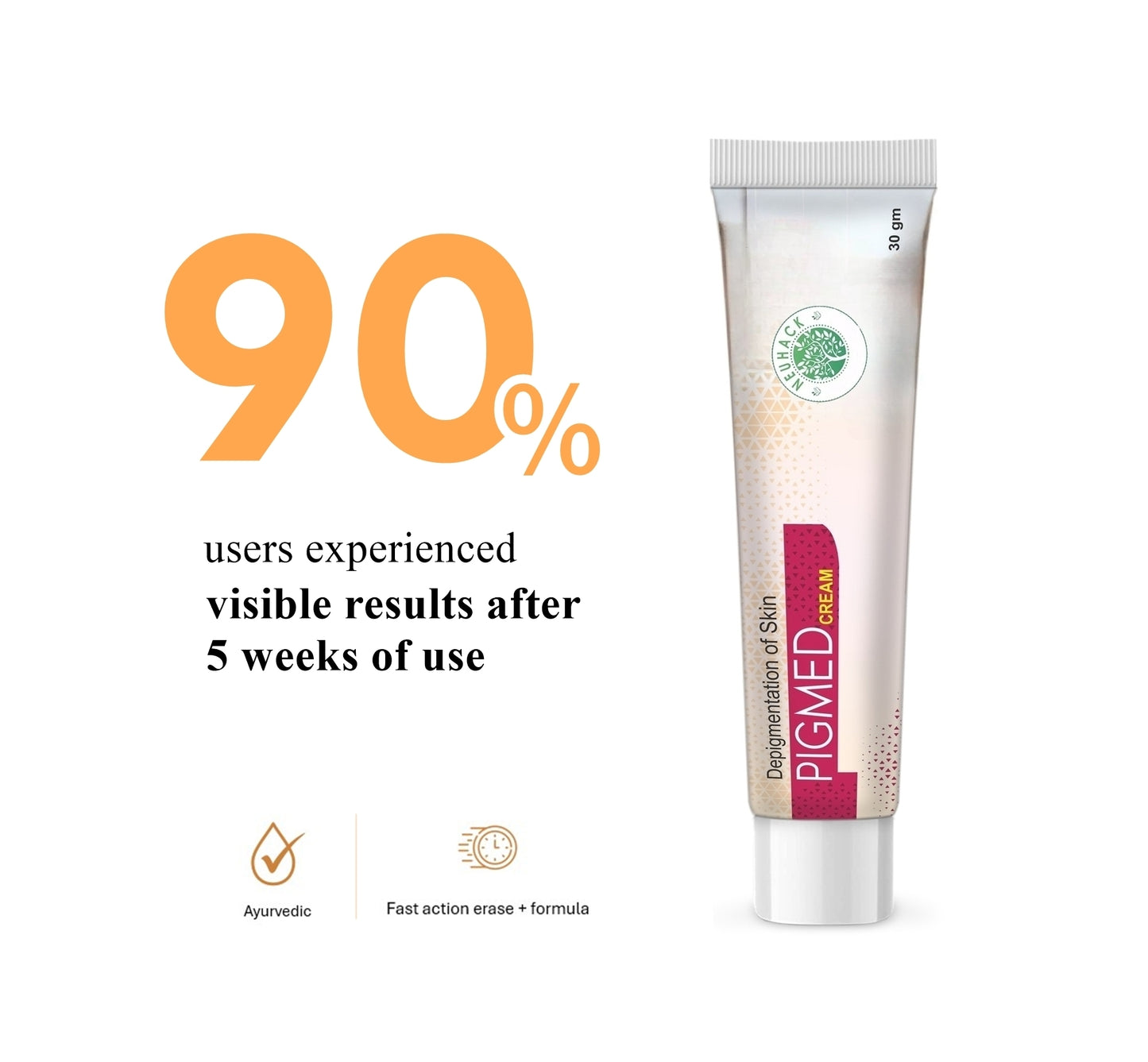 Neuhack Pigmed Cream – Dark Spots, Acne marks, Pigmentation removal ayurvedic cream