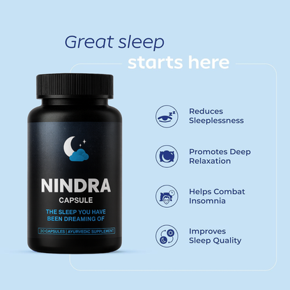 Neuhack Nindra Sleep Support Supplement | Ayurvedic capsule | 30 Caps