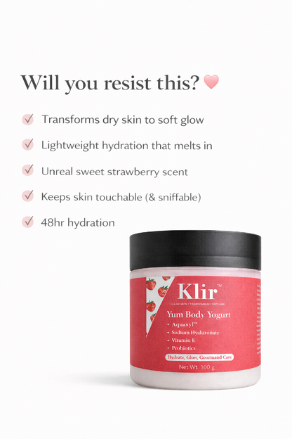 klir skincare yogurt